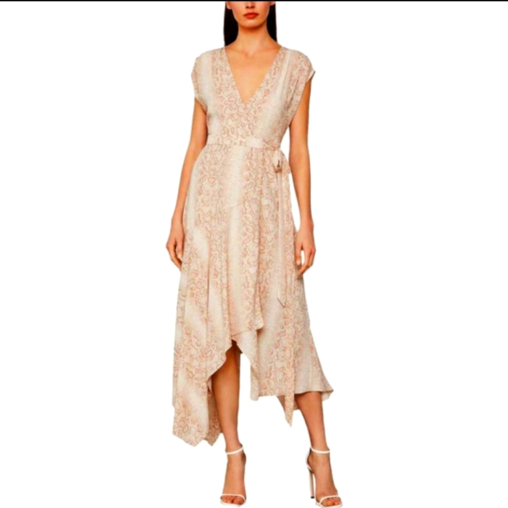 HP!💎SALE! BCBG Max Azria Python Print High Low dress sz XXS